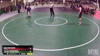 132 lbs Cons. Round 1 - Talon Stevenson, Lake Mead Christian Accdemy vs Ray Finlinson, Lincoln