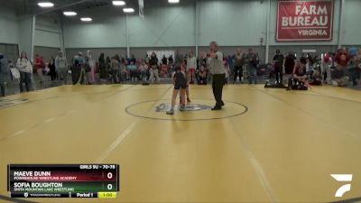 70-76 lbs Round 3 - Maeve Dunn, Powerhouse Wrestling Academy vs Sofia Boughton, Smith Mountain Lake Wrestling