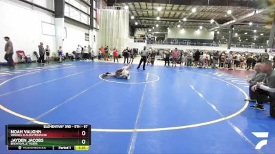 97 lbs Quarterfinal - Jayden Jacobs, Brentsville Tigers vs Noah Vaughn, Virginia Slaughterhouse