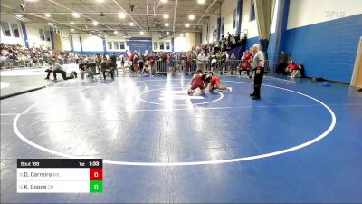 145 lbs Consi Of 8 #1 - Dan Carreira, Arlington vs Kazuki Goode, Catholic Memorial