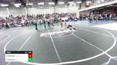 138 lbs Round Of 16 - Gannon Clarkson, Clarkson Club vs Nick Greene, Dragons WC