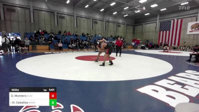 190 lbs Round Of 32 - Ocean Montero, Clovis West vs Noel Ceballos, Monache