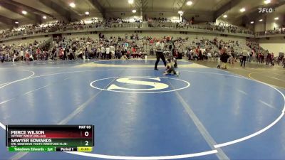 50 lbs 3rd Place Match - Sawyer Edwards, Ste. Genevieve Youth Wrestling Club-AAA vs Pierce Wilson, Victory Wrestling-AAA