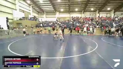 63 lbs Quarterfinal - Hudson Heyder, UT vs Easton Mamalis, WY