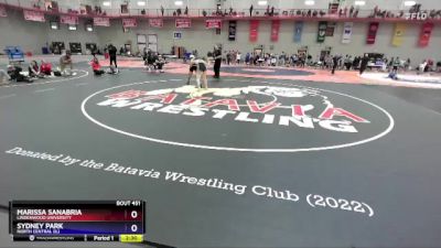 136 lbs Cons. Round 4 - Marissa Sanabria, Lindenwood University vs Sydney Park, North Central (IL)