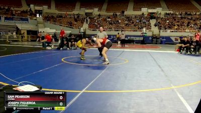 D3-190 lbs Champ. Round 1 - Joseph Figueroa, Salpointe Catholic vs Sam Pearson, Combs