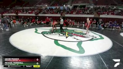 165 lbs Placement (4 Team) - Jacob Franco, Midlothian Heritage vs Michael Marshall, Dallas Hillcrest