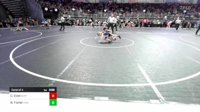 65 lbs Consi Of 4 - Colt Eizel, North Desoto Wrestling Academy vs Beau Fisher, HURRICANE WRESTLING ACADEMY