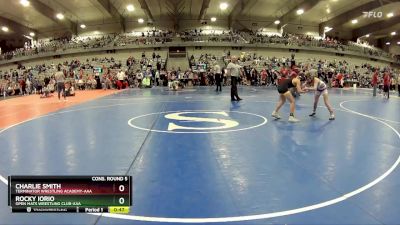 90 lbs Cons. Round 5 - Charlie Smith, Terminator Wrestling Academy-AAA  vs Rocky Iorio, Open Mats Wrestling Club-AAA