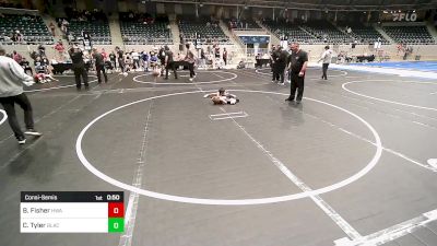 61 lbs Consolation - Beau Fisher, HURRICANE WRESTLING ACADEMY vs CJ Tyler, Black Fox Wrestling Club