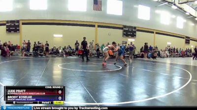 97 lbs Cons. Round 2 - Jude Pratt, Bloomington South Wrestling Club vs Brody Koselke, Region Wrestling Academy