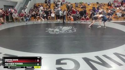 157 lbs Champ. Round 1 - Matthew Ponder, James Clemens HS vs Griffin Davis, St. George`s