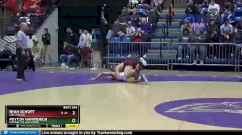 184 lbs 3rd Place Match - Peyton Hammerich, Central College (Iowa) vs Ryan Schott, Coe College