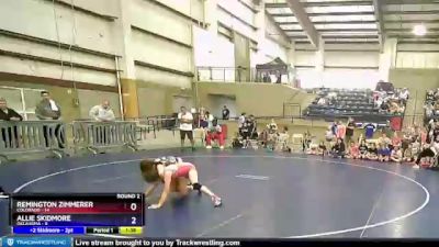 96 lbs Round 2 (8 Team) - Remington Zimmerer, Colorado vs Allie Skidmore, Oklahoma