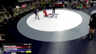 118 lbs Cons. Round 3 - Brooklyn Weimer, Frontier High School Wrestling vs Savannah Belmonte, Revival School Of Wrestling