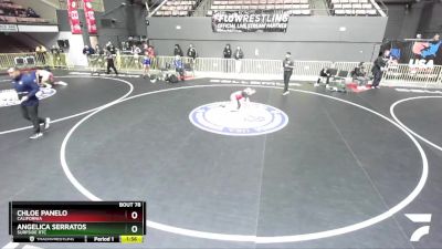 106 lbs Quarterfinal - Angelica Serratos, Surfside RTC vs Chloe Panelo, California