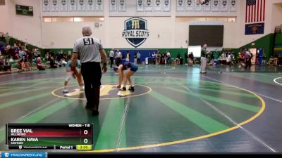 115 lbs Quarterfinal - Bree Vial, Hillsboro vs Karen Nava, Century