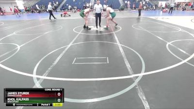 174 lbs Cons. Round 1 - James Sturek, Oswego State vs Khol Kalfass, Brockport