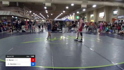 62 kg Rnd Of 32 - Cannon Boren, Thermopolis Wrestling Club vs Hunter Gordon, Ranger 47 Wrestling Club