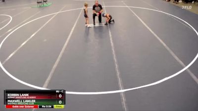 Champ. Round 1 - Korbin Lanik, Summit Wrestling Academy vs Maxwell Lawler, Hastings Wrestling Club