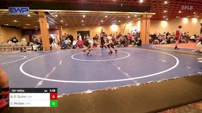 130-136 lbs Final - Benjamin O`Quinn, Unattached vs Camdon McGee, Lafayette Scrappers