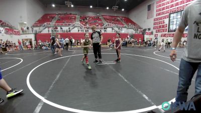 70-75 lbs Consolation - AnaLena Thrash, South Central Punisher Wrestling Club vs Kinsley Peters, Harrah Little League Wrestling