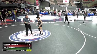 92 lbs Semifinal - Myles Terrell, California vs Jaydeen Ahumada, California