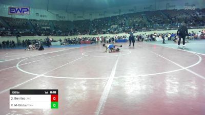 160 lbs Consi Of 8 #1 - Quinton Benitez, Chickasha Wrestling vs Rowan McHone-Gibbs, Team Guthrie Wrestling