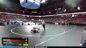 D1-138 lbs Cons. Round 1 - Elliott Tait, Wauwatosa West/East vs Ben Kaus, Menomonee Falls