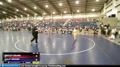 92 lbs Quarterfinal - Bentley Holmes, NE vs Kailey Graham, AK