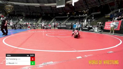 61 lbs 5th Place - Bowen Freisberg, Caney Valley Wrestling vs Jase Mauck, Powerhouse Wrestling Club