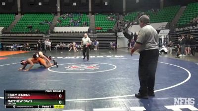 195 lbs Cons. Round 3 - Matthew Davis, Lincoln vs Stacy Jenkins, Alexandria HS