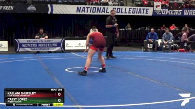 109 lbs Cons. Round 5 - Kaelani Shufeldt, Lock Haven University vs Cassy Lopez, Presbyterian