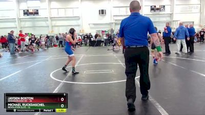 84 lbs Quarterfinals (8 Team) - Jayden Boston, Neighborhood WC vs Michael Ruckdaschel, Revolution Elite