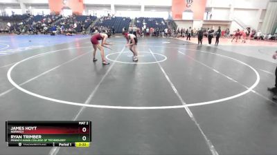 141 lbs Cons. Round 2 - Ryan Trimber, Pennsylvania College Of Technology vs James Hoyt, Norwich