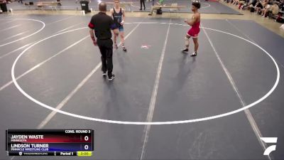 160 lbs Cons. Round 3 - Lindson Turner, Pinnacle Wrestling Club vs Jayden Waste, Minnesota