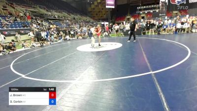 120 lbs Cons 64 #2 - Jet Brown, Missouri vs Dale Corbin, Wisconsin