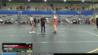 150 lbs Quarterfinal - Mekhi Neal, St. Mary`s Ryken vs Adam Malinowski, Calvert Hall College