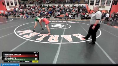 152 lbs Cons. Round 4 - Geno Papes, New Lenox (PROVIDENCE CATHOLIC) vs Maverick Goulet, AMERY (WI)