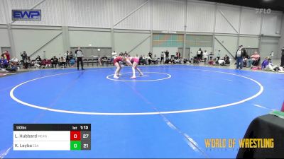 110 lbs Semifinal - Lindlee Hubbard, Mean Girls vs Kyah Leyba, Eastside Assassins