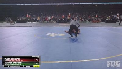 D3-120 lbs Cons. Semi - Tyler Sheeran, St Francis HS (Traverse City) vs Hunter Sanford, Mason County Central HS