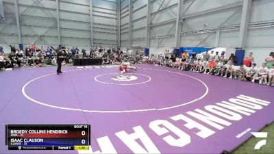 170 lbs Placement Matches - Broedy Collins Hendricks, Iowa vs Isaac Clauson, Illinois