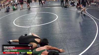 138 lbs Quarterfinal - Carlos Vazquez, De La Salle vs Ryan Espiritu, American Canyon