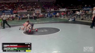 D 3 152 lbs Semifinal - Preston Gautier, Archbishop Hannan vs Parker Fontenot, Basile