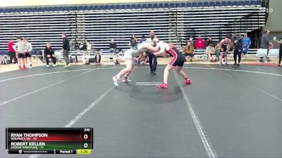 210 lbs Round 2 (10 Team) - Ryan Thompson, Wolfpack WC vs Robert Kellen, Legend Wrestling