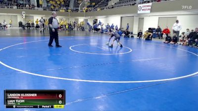 65 lbs Semis & 1st Wrestleback (8 Team) - Liam Thom, Sartell vs Landon Klossner, Centennial