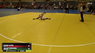 75 lbs Semis & 1st Wrestleback (8 Team) - Chase Suter, LSH vs Becket DeRosier, Brainerd