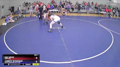 190 lbs Round 1 - Zac Ortiz, Portland vs Corbyn Schumack, SOUTH MEDFORD MAT CLUB