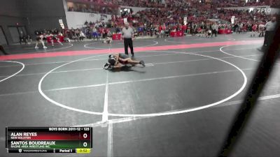 125 lbs Cons. Round 3 - Santos Boudreaux, Racine Area Wrestling Inc. vs Alan Reyes, New Holstein