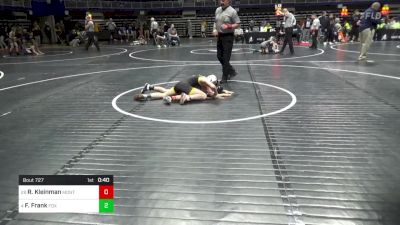 80 lbs Round Of 32 - Ryder Kleinman, Montoursville vs Finnegan Frank, Fox Chapel